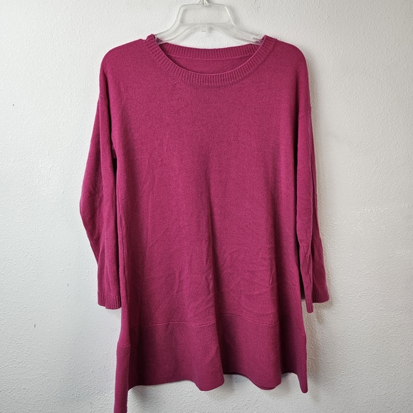100% Cashmere Pink Tunic Top - Picture 1 of 6